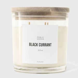 public goods black currant candle
